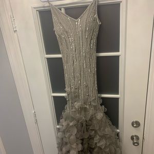 Beautiful gray dress long size M